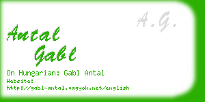 antal gabl business card
